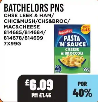 Bestway Batchelors pasta n' sauce cheese & broccoli offer
