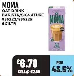 Bestway Moma oat drink offer