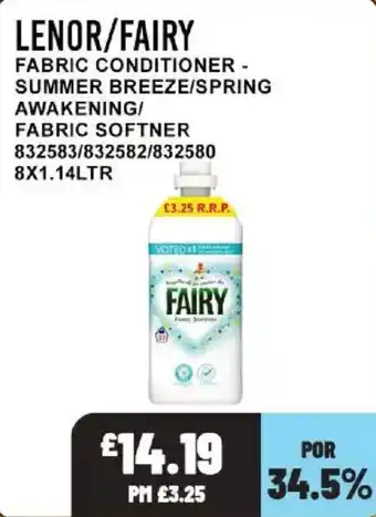 Bestway Lenor/fairy fabric conditioner offer