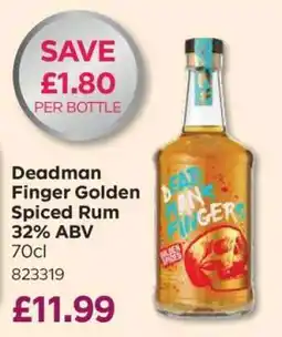 Bestway Deadman Finger Golden Spiced Rum 32% ABV offer