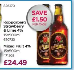 Bestway Kopparberg Strawberry & Lime 4% offer