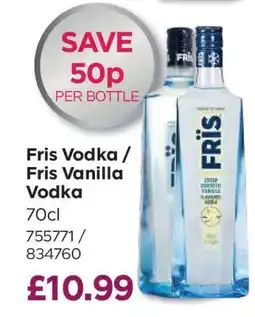 Bestway Fris Vodka / Fris Vanilla Vodka offer
