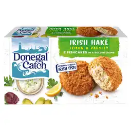 Iceland Donegal Catch 2 Irish Hake Lemon & Parsley Fishcakes 270g offer