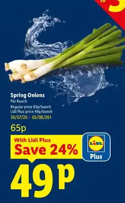 Lidl Spring Onions offer