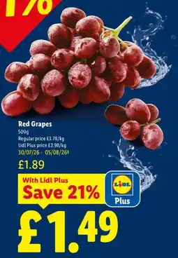 Lidl Red Grapes offer