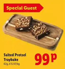 Lidl Salted Pretzel Traybake offer