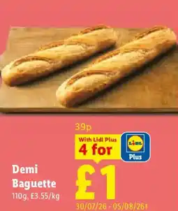 Lidl Demi Baguette offer