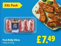 Lidl Pork Belly Slices offer