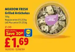 Lidl Grilled Artichokes offer