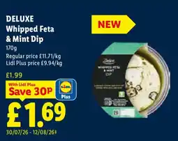 Lidl Whipped Feta & Mint Dip offer