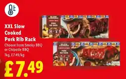 Lidl XXL Slow Cooked Pork Rib Rack offer