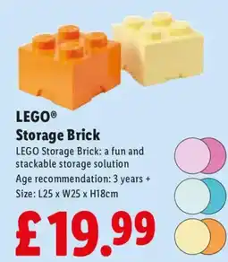 Lidl Lego storage brick offer