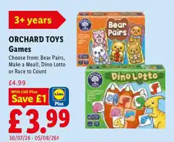 Lidl Orchard Toys Games offer