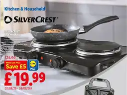 Lidl Silvercrest dual hotplate offer