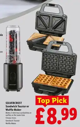 Lidl Silvercrest sandwich toaster or waffle maker offer