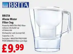 Lidl Brita aluna water filter jug offer