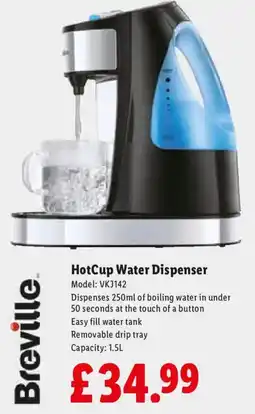 Lidl Breville hotcup water dispenser offer