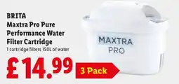 Lidl Brita maxtra pro pure performance water filter cartridge offer