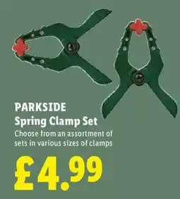 Lidl Parkside spring clamp set offer