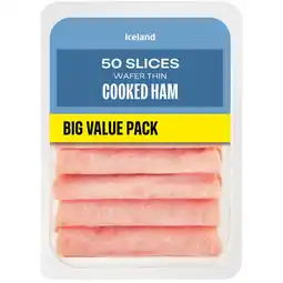 Iceland Iceland Wafer Thin Cooked Ham 400g offer
