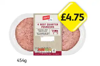 Londis Jack's Beef Quarter Pounders offer