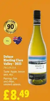 Lidl Deluxe Riesling Clare Valley - 2025 offer
