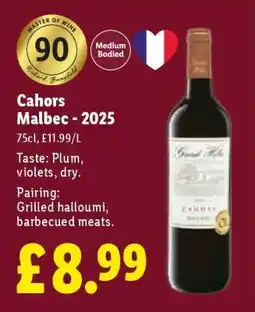 Lidl Cahors Malbec - 2025 offer