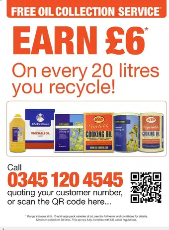 Free oil collection service