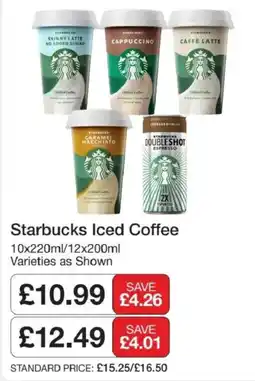 Booker Wholesale Starbucks iced coffee offer