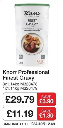 Booker Wholesale Knorr professional finest gravy offer