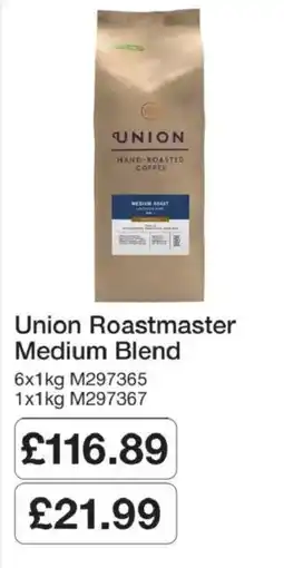 Booker Wholesale Union Roastmaster Medium Blend offer