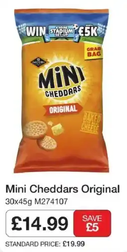 Booker Wholesale Mini Cheddars Original offer