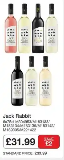 Booker Wholesale Jack Rabbit offer