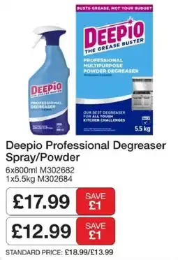 Booker Wholesale Deepio professional degreaser spray/powder offer