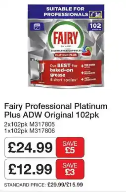 Booker Wholesale Fairy Professional Platinum Plus ADW Original offer