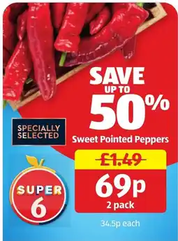 Aldi Sweet Pointed Peppers offer