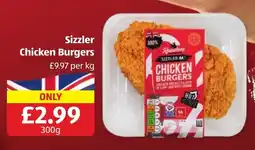 Aldi Redroasters sizzler chicken burgers offer