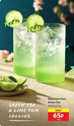 Aldi Diplomat Pure Green Tea offer