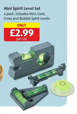 Aldi Mini Spirit Level Set offer