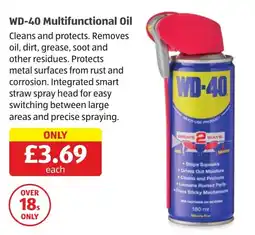 Aldi Wd-40 Multifunctional Oil offer