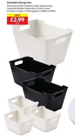 Aldi Stackable Storage Box offer