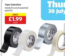 Aldi Workzone tape selection offer