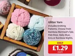 Aldi Glitter Yarn offer