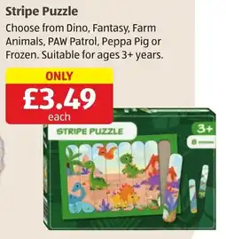 Aldi Stripe Puzzle offer