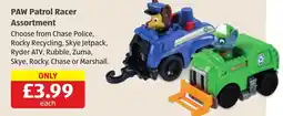 Aldi Paw Patrol Racer Assortment offer