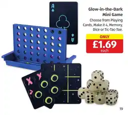 Aldi Glow-in-the-Dark Mini Game offer