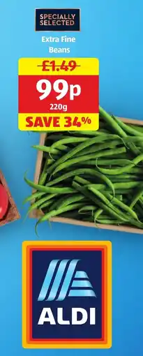 Aldi Extra Fine Beans offer