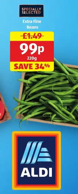 Aldi Extra Fine Beans offer