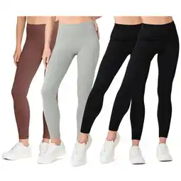 Costco Lemon Ladies Ribbed Legging, 2 Pack offer