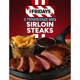 Iceland TGI Fridays 2 Tennessee BBQ Sirloin Steaks 514g offer